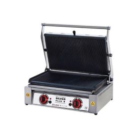 Silver 12-16 Dilim CE Belgeli 1800 W 8 Adet Pişirme Kapasiteli Teflon Çıkarılabilir Plakalı Izgara ve Tost Makinesi