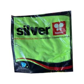 Silver Home 40x40 cm Mikrofiber Bez Temizlik Toz Cam Bezi (5 adet)