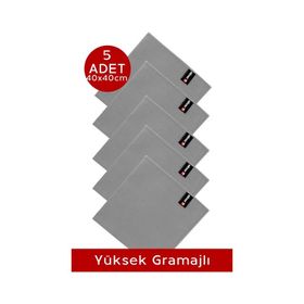 Silver Home 40x40 cm Mikrofiber Bez Temizlik Toz Cam Bezi (5 adet)