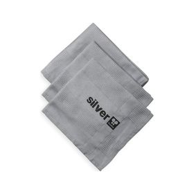 Silver Home 42x68 cm Gri Mikrofiber Dekoratif Cam Bezi (3 adet)