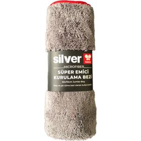 Silver Home 50x70 cm Gri Mikrofiber Kurulama Bezi