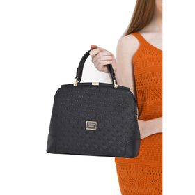 Silver Polo 706-10488 M46 SİYAH-MAT SİYAH Kadın Günlük Omuz Çantası