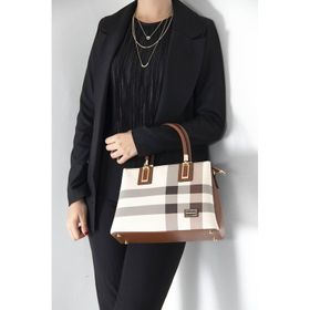 Silver Polo NV1000 Krem Taba Kadın El Çantası