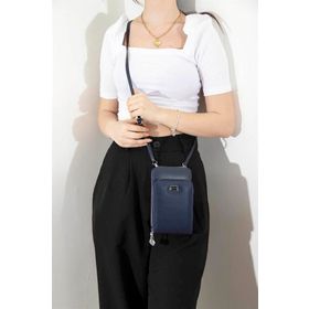 Silver Polo NV1011 Lacivert Lacivert Kadın Askılı Cüzdan