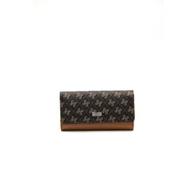 Silver Polo NV1036 Kahve Sarı Taba Kadın Kartlık Cüzdan