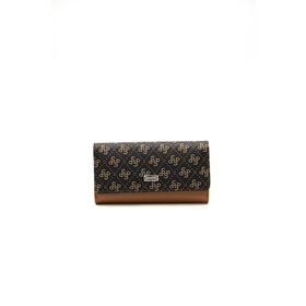 Silver Polo NV1036 Kahve Sarı Taba Kadın Kartlık Cüzdan