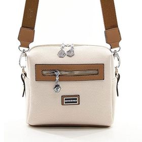 Silver Polo NV1038 Bej Taba Kadın Çapraz Çanta