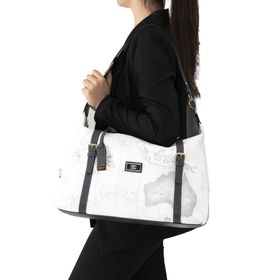 Silver Polo NV1064 Beyaz Antrasit Kadın Seyahat Çantası