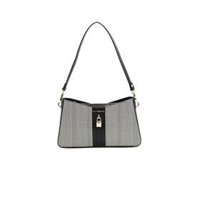 Silver Polo NV1102 Siyah Beyaz Siyah Kadın Omuz Çantası