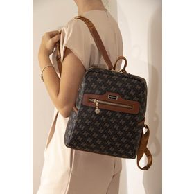 Silver Polo NV866 Kahve Sarı Açık Taba Kadın Sırt Çantası