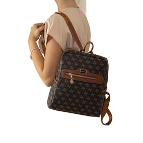 Silver Polo NV866 Kahve Sarı Açık Taba Kadın Sırt Çantası