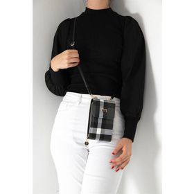 Silver Polo NV889 Siyah Kadın Askılı Cüzdan