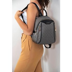 Silver Polo NV906 Platin Siyah Kadın Sırt Çantası
