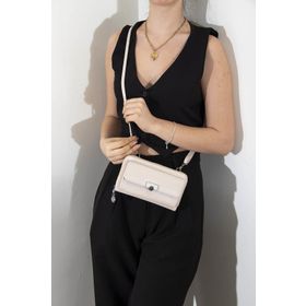 Silver Polo NV921 Bej Kadın Askılı Cüzdan