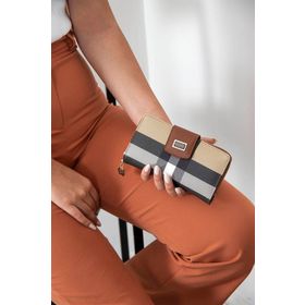 Silver Polo NV928 Bej Taba Kadın Kartlık Cüzdan