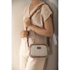 Silver Polo SP1111 Bej Taba Kadın Çapraz Çanta