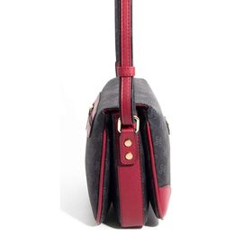 Silver Polo SP784 Siyah Bordo Kadın Çapraz Çanta