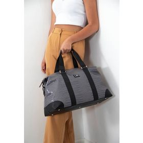 Silver Polo SP873 Gri Siyah Kadın Seyahat Çantası