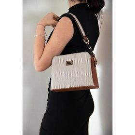 Silver Polo SP937 Bej Taba Kadın Omuz Çantası