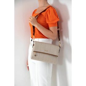 Silver Polo SP963 Bej Taba Kadın Çapraz Çanta