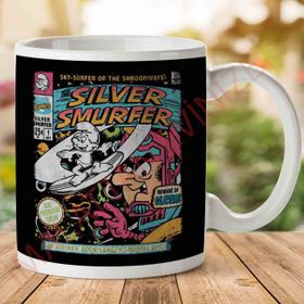 Silver Smurfer the Smurfs Silver Surfer Baskılı Kupa