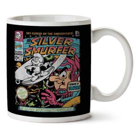 Silver Smurfer the Smurfs Silver Surfer Baskılı Kupa