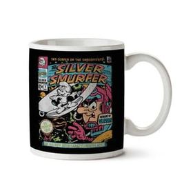 Silver Smurfer the Smurfs Silver Surfer Baskılı Kupa