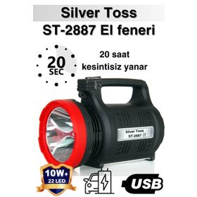Silver Toss ST-2887 Araç Şarjlı El Feneri