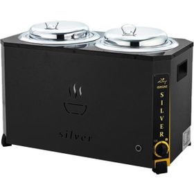 Silverinox Jumbo 9+9 lt Siyah Çorba Kazanı