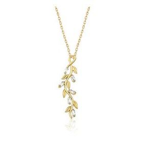 Silverlina Gold Sarmaşık Bayan Gümüş Kolye