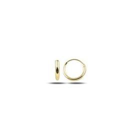 Silverlina Gümüş 10mm Sade Halka Küpe