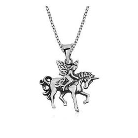 Silverlina Perili Unicorn Gümüş Kolye