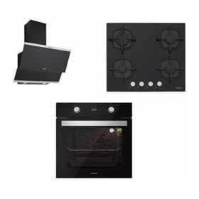 Silverline 3240 Classy - CS5427B01 - BO650401 3'lü Siyah Ankastre Set