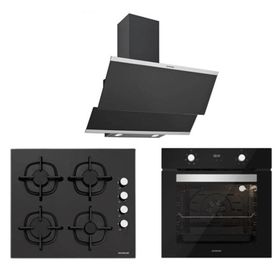 Silverline 3420 Classy 60 - CS5343B01 - BO6502B02 Siyah Ankastre Set