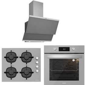 Silverline 3420 Classy - CS5343S01 - BO65E4S01 3'lü Gri Ankastre Set