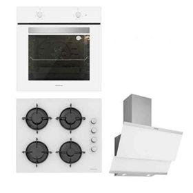 Silverline 3420-CS5349W01-BO6501W01 Classy 3'lü Beyaz Ankastre Set
