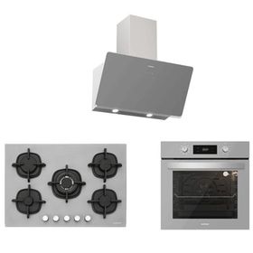 Silverline 3457 Soho 60 - CS5364S01 - BO6504S01 3'lü Gri Cam Ankastre Set