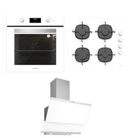 Silverline 3481 - CS5335W01 - BO6502W02 3'lü Beyaz Ankastre Set