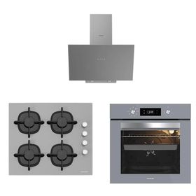 Silverline 3481 - CS5343S01 - BO65E4S01 3'lü Gri Ankastre Set