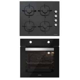 Silverline BO6501B01 - CS5335B01 2'li Siyah Ankastre Set