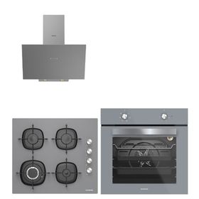 Silverline BO6501S01-3481 Gri 3-CS5629S01 Ankastre Set