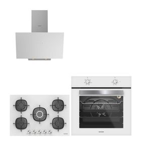 Silverline BO6501W01 - 3481 - CS5622W01 3'lü Beyaz Ankastre Set
