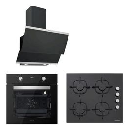 Silverline BO6502B02 - CS5335B01 - 3420 Classy 60 3'lü Siyah Ankastre Set