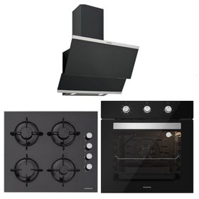 Silverline BO6503B01 - CS5349B01 - 3420 Classy 60 3'lü Siyah Ankastre Set