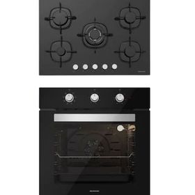 Silverline BO6503B01 - CS5365B01 2'li Siyah Ankastre Set