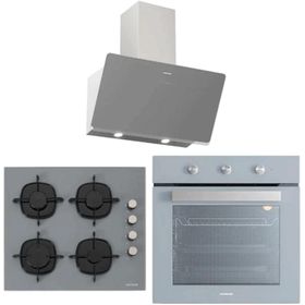 Silverline BO6503S01 - CS5335S01 - 3457 Soho 60 3'lü Gri Ankastre Set
