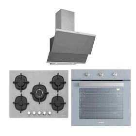 Silverline BO6503S01 - CS5364S01 - 3420 Classy 60 3'lü Gri Ankastre Set