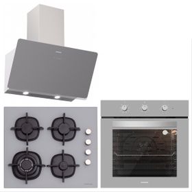 Silverline BO6503S01-CS5429S01-3457 Soho 60 Gri 3'lü Ankastre Set