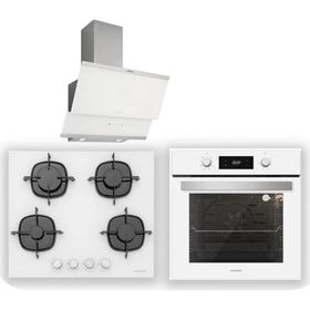 Silverline BO6503W01 -CS5343W01-3457W 60 3'lü Beyaz Ankastre Set