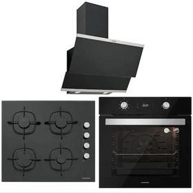 Silverline BO6504B01 - CS5335B01 - 3420 Classy 60 3'lü Siyah Ankastre Set